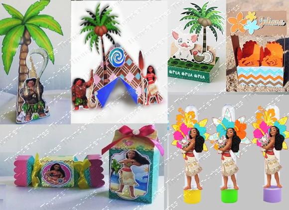 Arquivo de Corte Kit Festa Infantil Moana