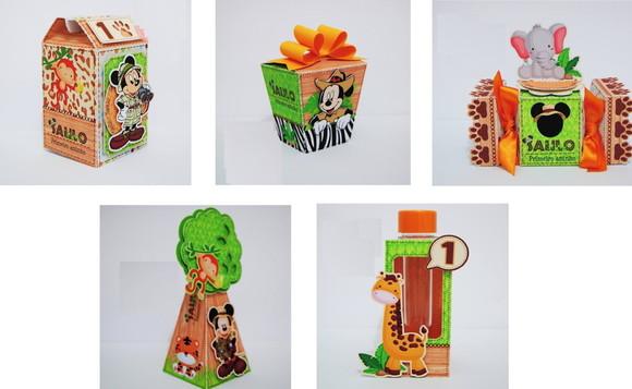 Arquivo de Corte Kit Festa Infantil Mickey Safari