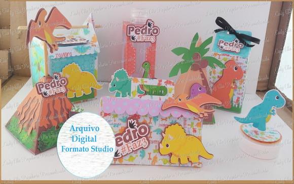Arquivo de Corte Kit Dinossauro Festa Infantil