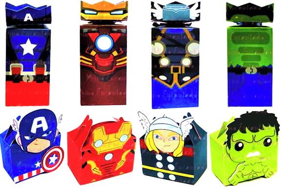 Arquivo de Corte Kit de Caixas Vingadores
