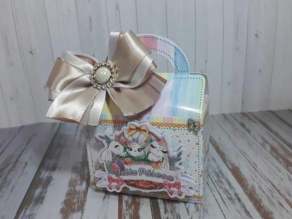 Arquivo de Corte Caixa Maletinha Páscoa - Cor Pastel