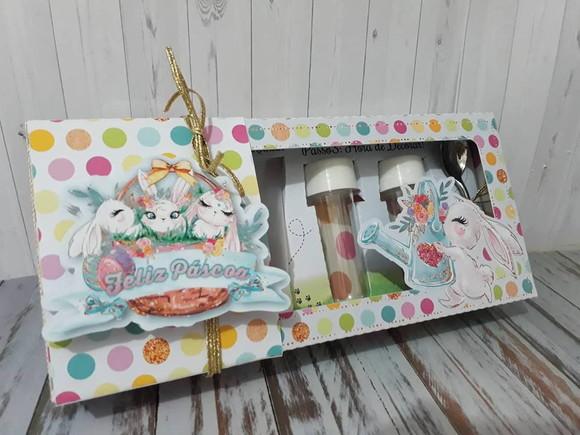 Arquivo de Corte Caixa Mini Confeiteiro Páscoa - Cor Pastel