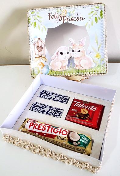 Arquivo de Corte Caixa Chocolates Páscoa Tradicional