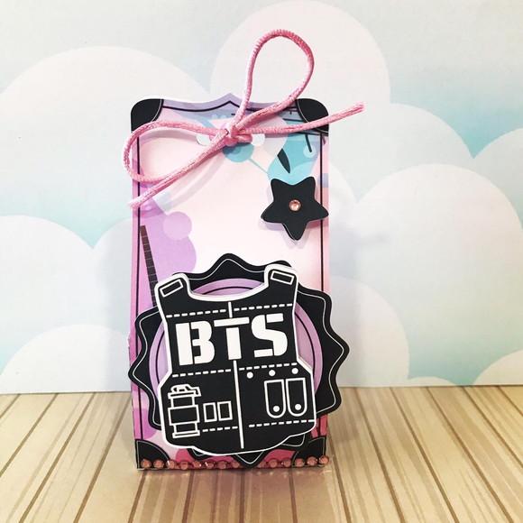 Arquivo de Corte Caixa Sacolinha Bts