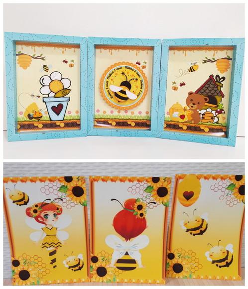 Arquivo de Corte Quadrinhos e Placas Abelhinha