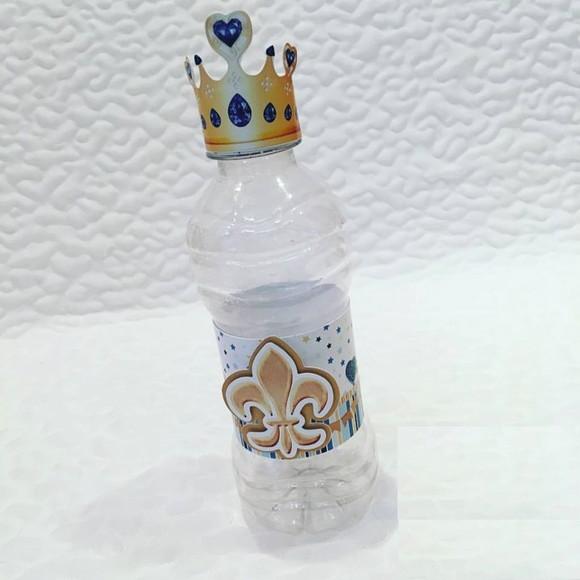 Arquivo de Corte Rótulo Garrafinha de Agua Festa Príncipe