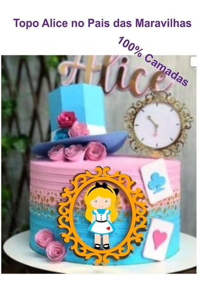 Arquivo Silhouette Topo Camadas Alice Pais das Maravilhas