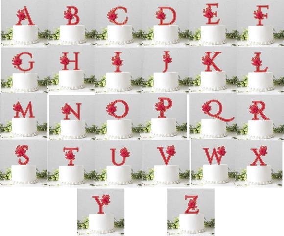 Arquivo Silhouette Topo de Bolo Letras Alfabeto Completo