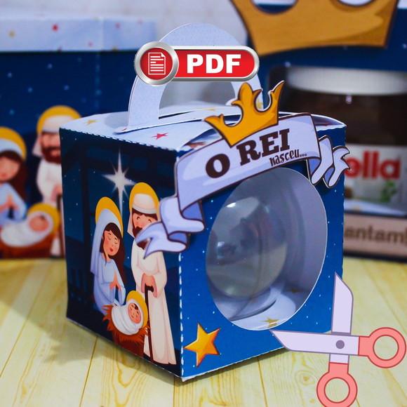 Arquivo pdf Caixa 1 Esfera Natal Azul para Tesourete