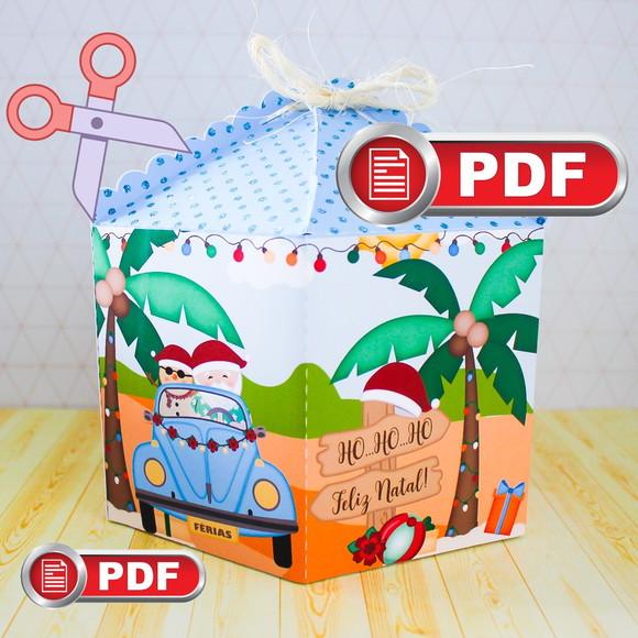 Arquivo pdf Caixa Panetone (400g) Ferias de Natal