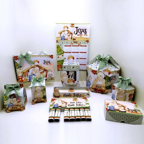 Caixas Panetone e Presentes Natal Arquivo para Silhouette