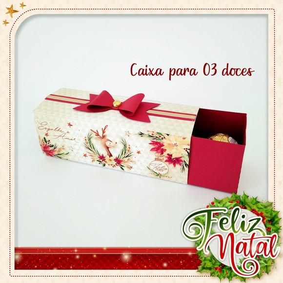 Arquivo Silhouette Caixa 03 Doces Natal