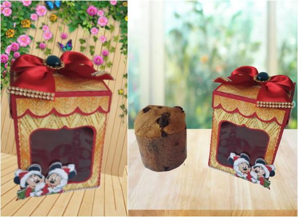 Arquivo de Corte Caixa Mini Panetone Natal Infantil