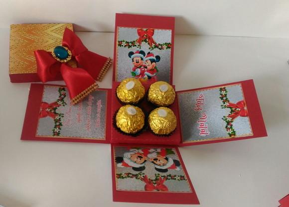 Arquivo de Corte Caixa 4 Docinhos Natal Infantil