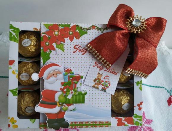 Arquivo Silhouette Caixa para 12 Doces Natal