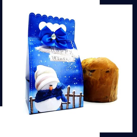 Arquivo Silhouette Embalagem Panetone 500gr Natal