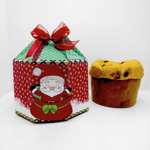 Arquivo Silhouette Caixa Panetone 400g Natal