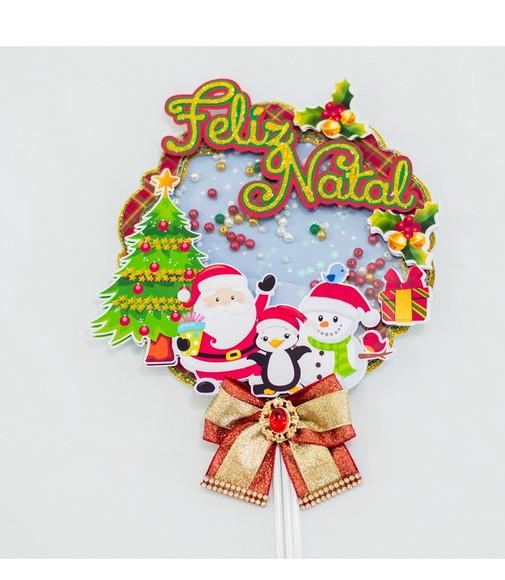 Arquivo Silhouette Topper Feliz Natal