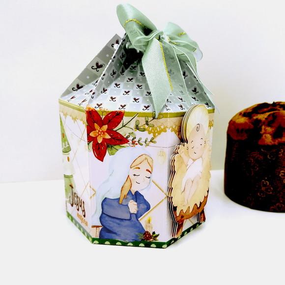 Arquivo Silhouette Panetone Mini Natal