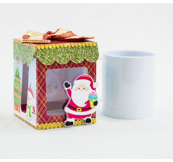 Arquivo Silhouette Caixa para Caneca Natal