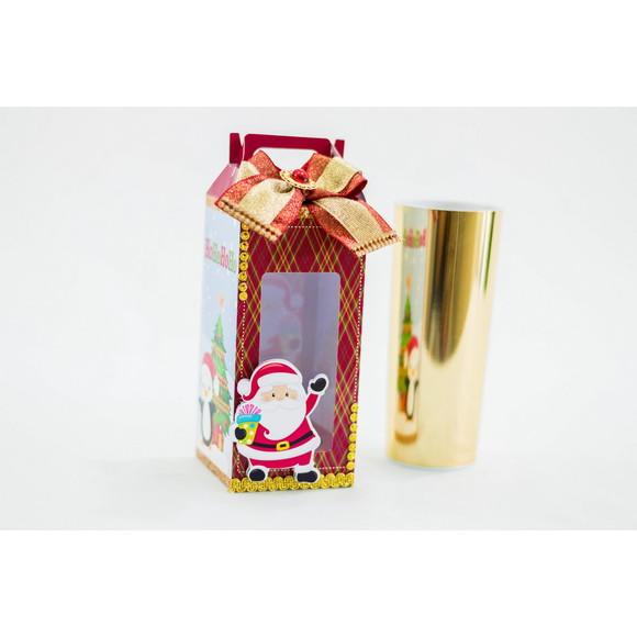 Arquivo Silhouette Caixa Copo Long Drink Natal