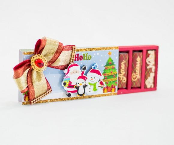 Arquivo Silhouette Caixa para 6 Bis Natal
