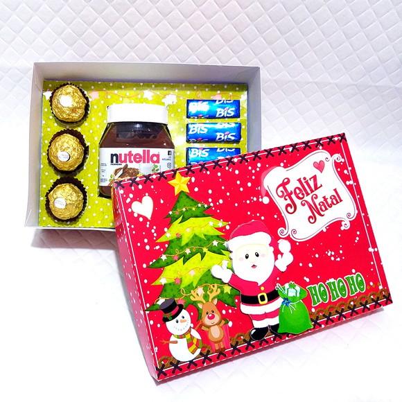 Arquivo Silhouette Caixa Nutela e Docinhos Natal