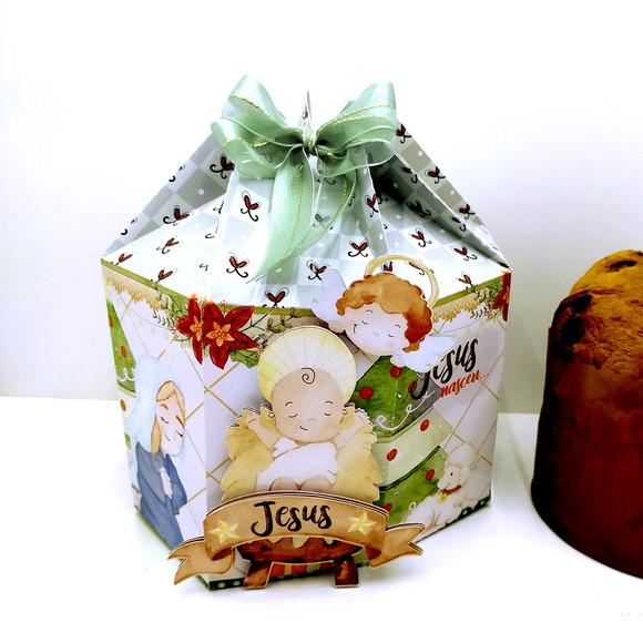 Arquivo Silhouette Panetone 400g Natal