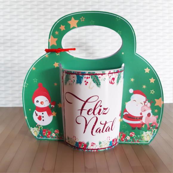 Arquivo Silhouette Sacolinha Caneca Natal