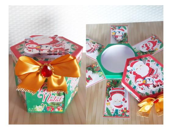 Arquivo Silhouette Caixa Mini Bolo Natal