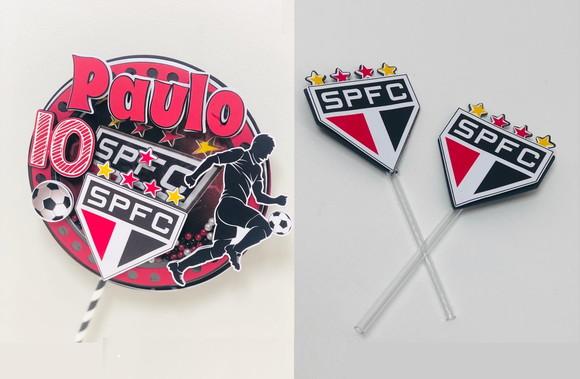 Arquivo de Corte Topper de Bolo São Paulo Futebol