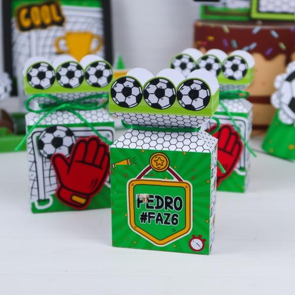 Molde Silhouette Caixa Meia Bala Futebol Brasil