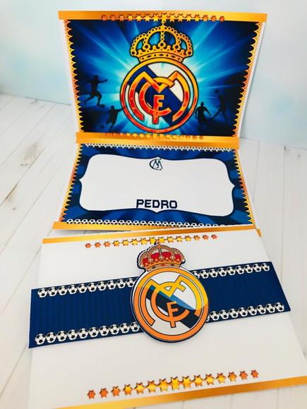Molde Digital Para Silhouette Convite Real Madrid Futebol