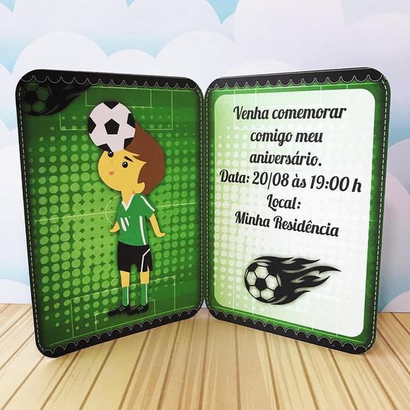 Arquivo Silhouette Convite Festinha Infantil Futebol Copa