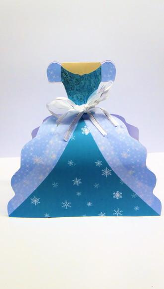 Arquivo Silhouette Caixinha Vestido Elsa Frozen
