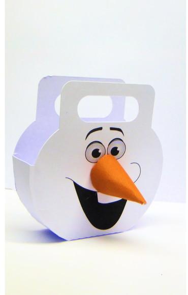 Arquivo Silhouette Sacolinha Olaf Frozen