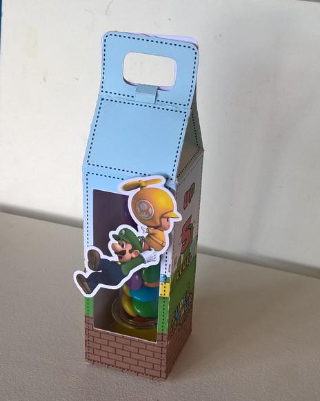 Arquivo Silhouette Caixa para Tubete Mario Bros