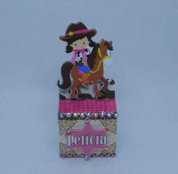 Arquivo Digital Capa Caixa Acrilica Cowgirls Cowboy Meninas
