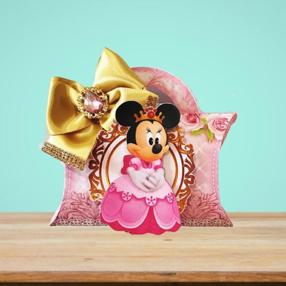 Arquivo Studio Caixa Almofada Minnie Rosa Realeza