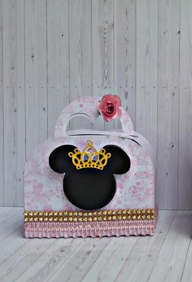 Arquivo De Corte Bolsinha Minnie Luxo Rosa