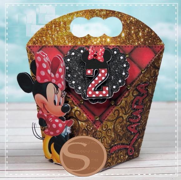 Arquivo De Corte Caixa Luxo Minnie