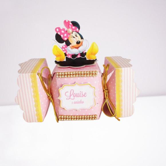 Arquivo Silhouette Caixa Bala Minnie Rosa