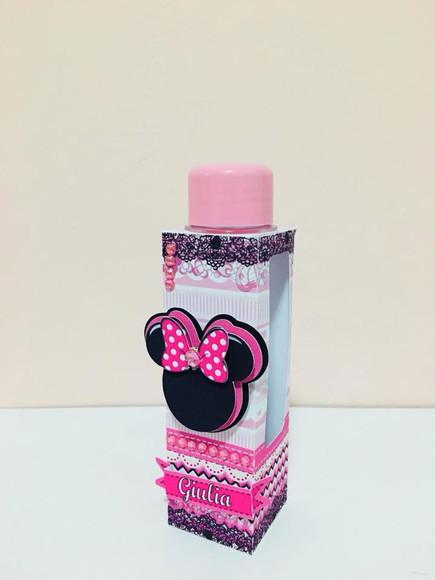 Arquivo Silhouette Caixinha Porta Tubete Minnie Rosa