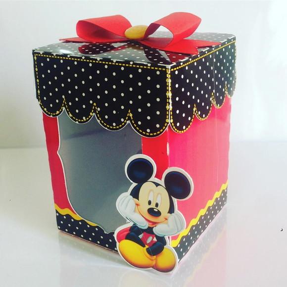 Arquivo Silhouette Caixa Visor Mickey