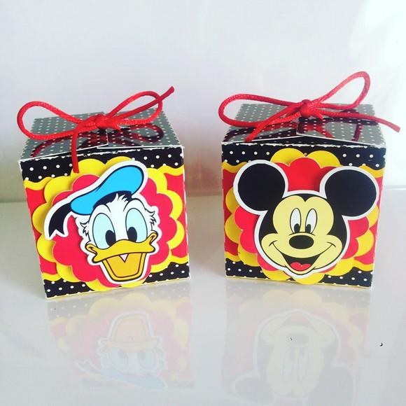 Arquivo Silhouette Caixinha Cubo Mickey