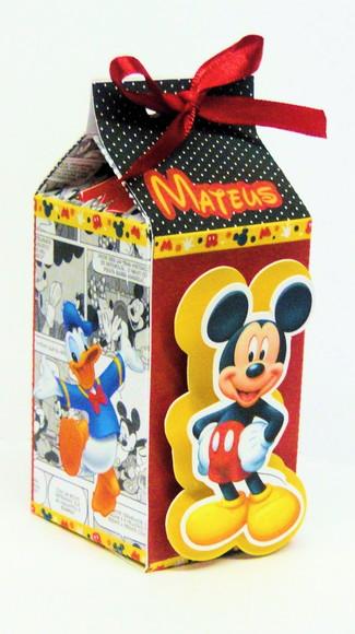 Arquivo Silhouette Caixa Milk Mickey Mouse
