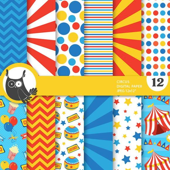 Kit Papel Digital Circo