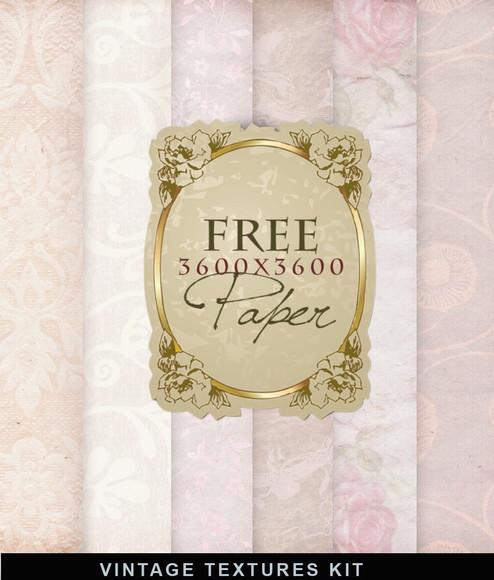 Kit Papel Digital Floral Envelhecido Marrom Pastel