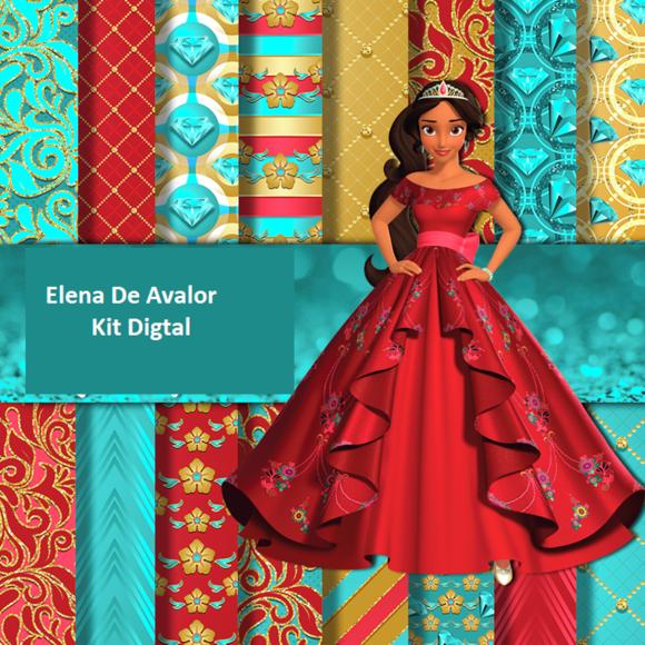 Kit Papel Digital Scrapbook Elena De Avalor