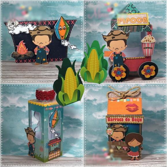 Arquivo de Corte Silhouette Kit Festa Junina São João